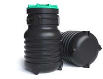 Емкость для канализации вертикальная RODLEX-KDU 900 c крышкой