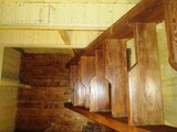 Деревянная лестница пластикового погреба ТОРТИЛА