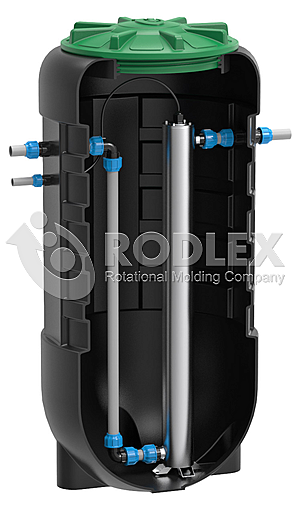 УФ обеззараживатель для канализации и сточных вод подземный RODLEX